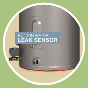 built-in leak sensor
