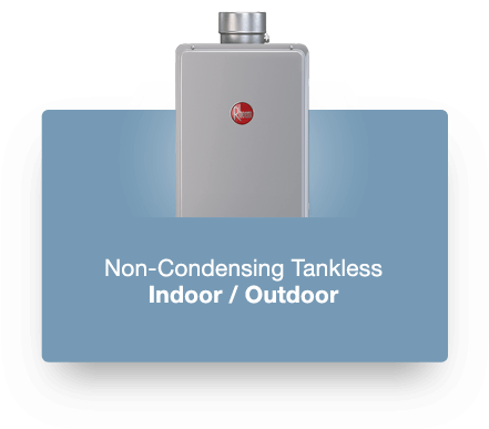 Rheem High Efficiency Non-Condensing Tankless Water Heater Product Photo