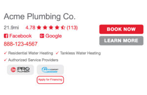 plumber listing