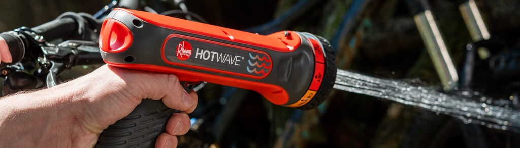 Evolution of Rheem HotWave Heated Hose Sprayer