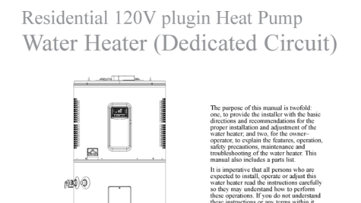 Dedicated Circuit Plug-in Use & Care Manual