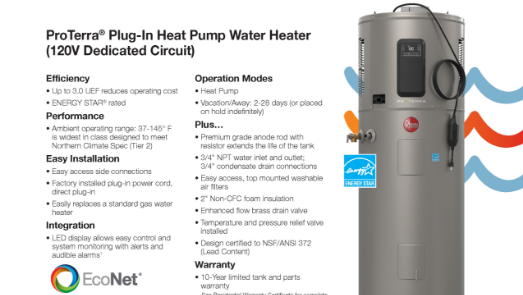 Plug-in Spec Sheet