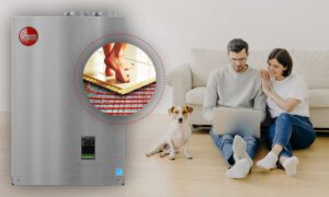 Rheem FT Series Boiler Hydronic Floor Heating - Dog and Couple