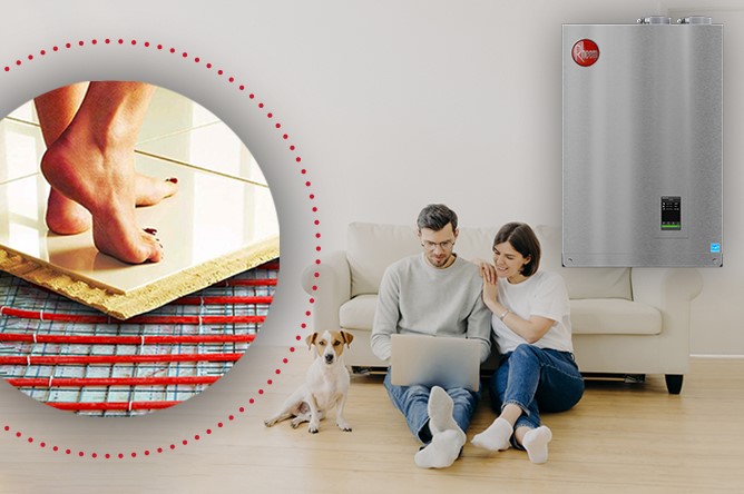FT Series Boiler with Radiant Floor Heating